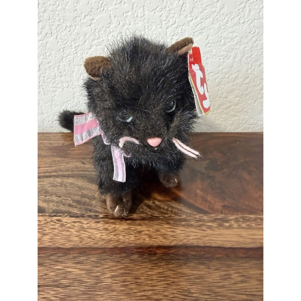 Ty Beanie Baby ❤️ HEIRESS THE BLACK CAT 6.5" NEW MWMT's
